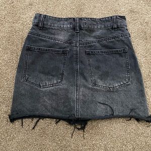 Black jean skirt (faded black wash)